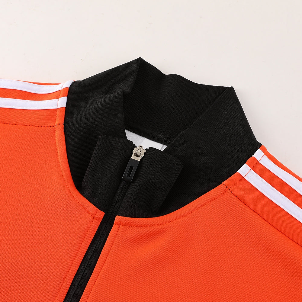 Conjunto Blusa + Calça - Adidas Laranja, branco e preto