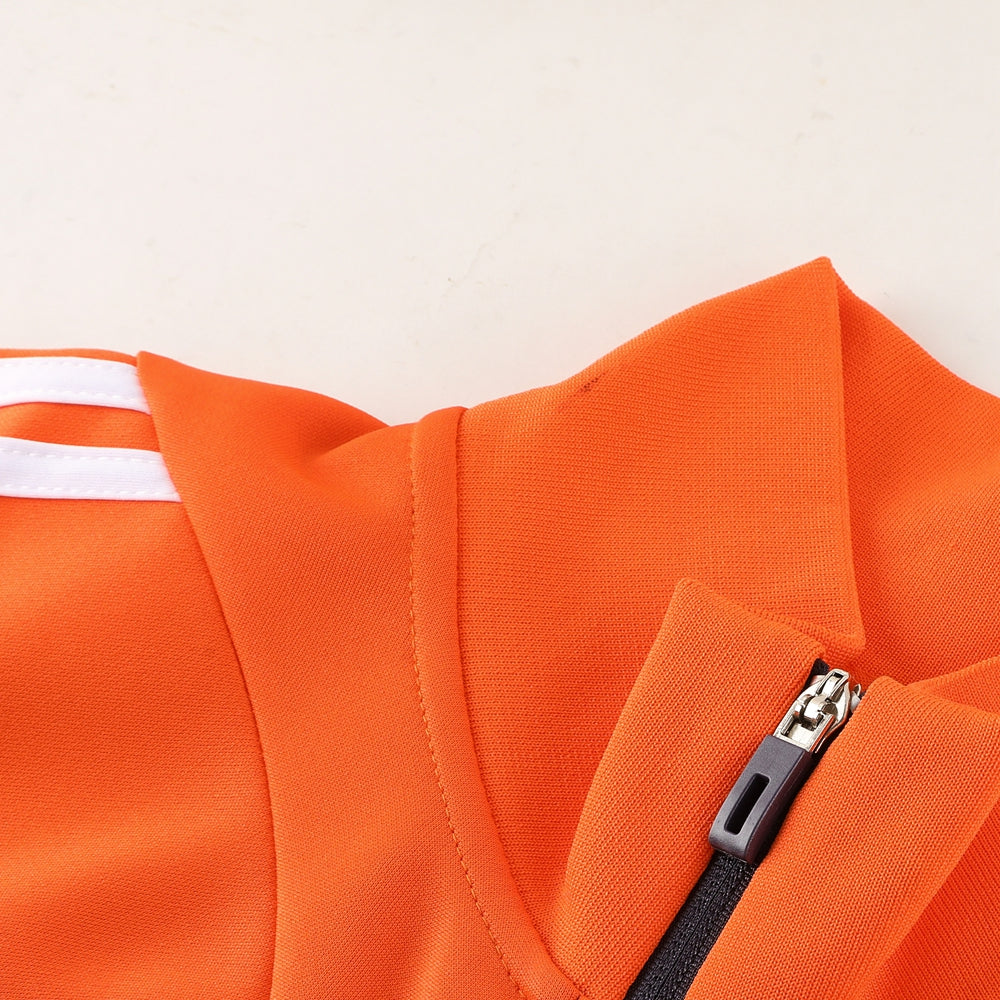 Conjunto Blusa + Calça - Adidas Laranja com Cinza