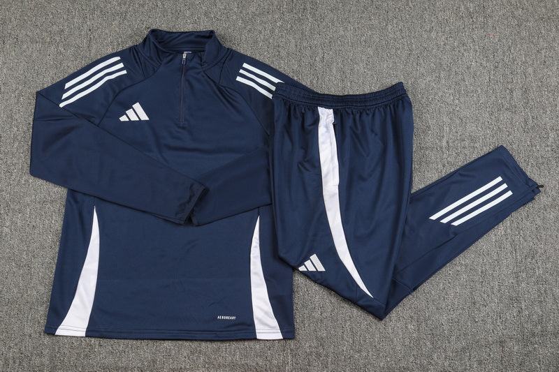 Conjunto Blusa + Calça - Adidas 2025 - Azul Escuro