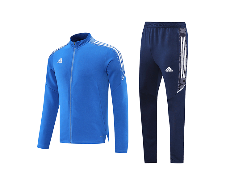 Conjunto Blusa + Calça - Adidas Azul com azul escuro X