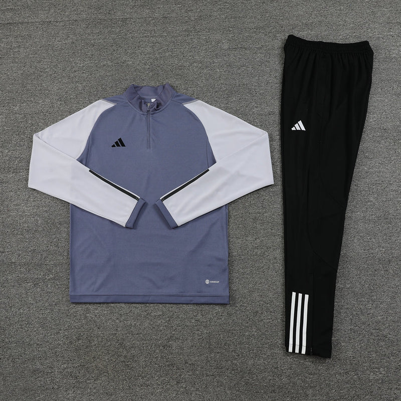 Conjunto Blusa + Calça - Adidas Cinza com preto