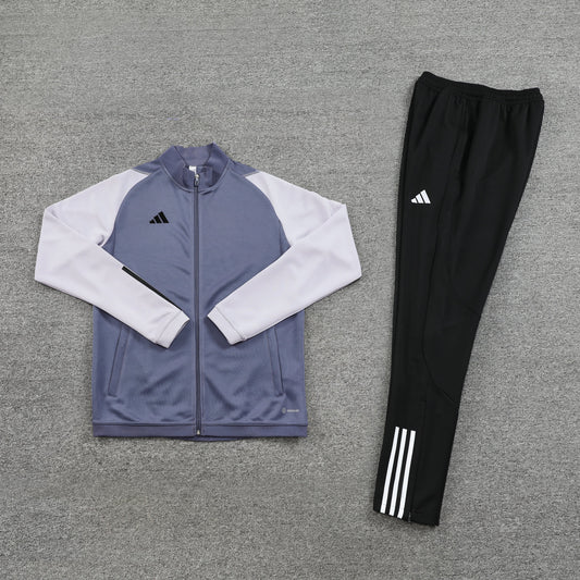 Conjunto Blusa + Calça - Adidas Cinza com preto II