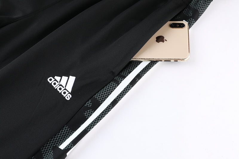 Conjunto Blusa + Calça - Adidas Cinza com preto IV