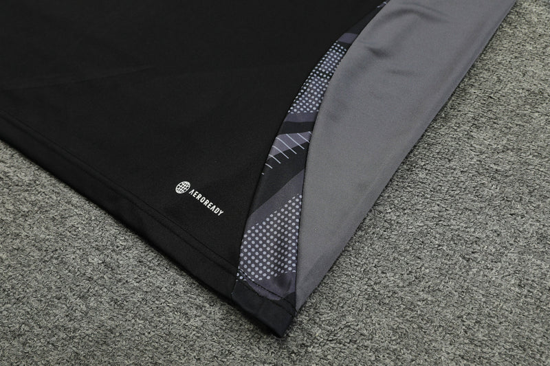 Conjunto Blusa + Calça - Adidas Preto com cinza