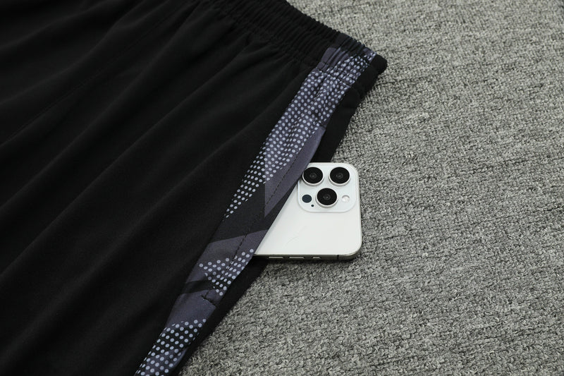 Conjunto Blusa + Calça - Adidas Preto com cinza