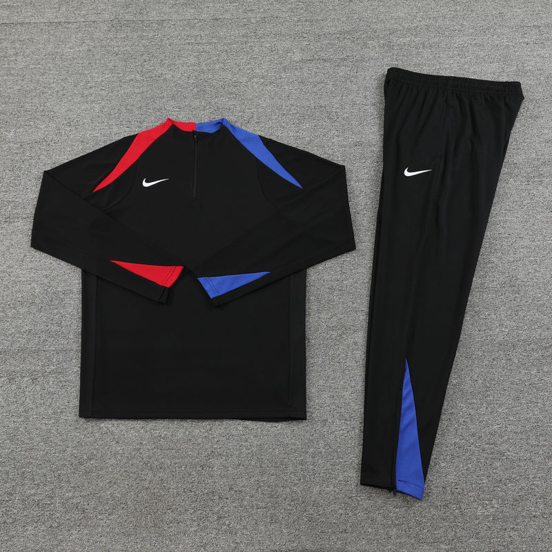 Conjunto Blusa + Calça - Nike Preto, azul e vermelho
