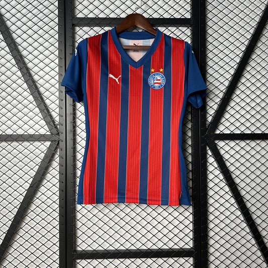 Camisa Torcedor 2 2025 Esporte Clube Bahia Tricolor Feminina
