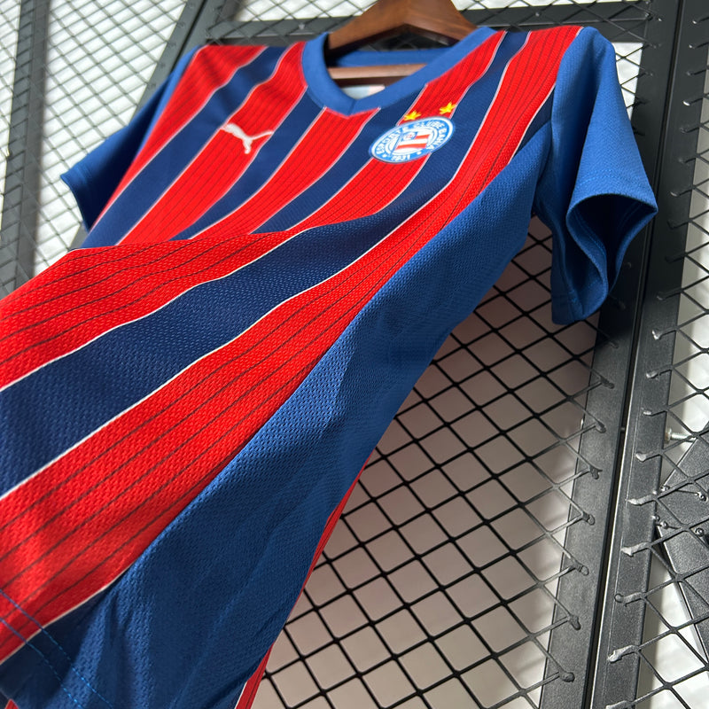 Camisa Torcedor 2 2025 Esporte Clube Bahia Tricolor Feminina