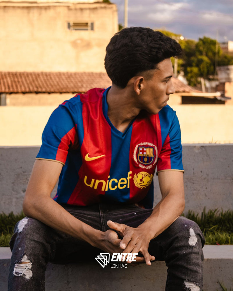 Camisa Retrô FC Barcelona 2007/08 HOME