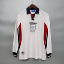 Camisa Longa Retrô Inglaterra 1998 Home